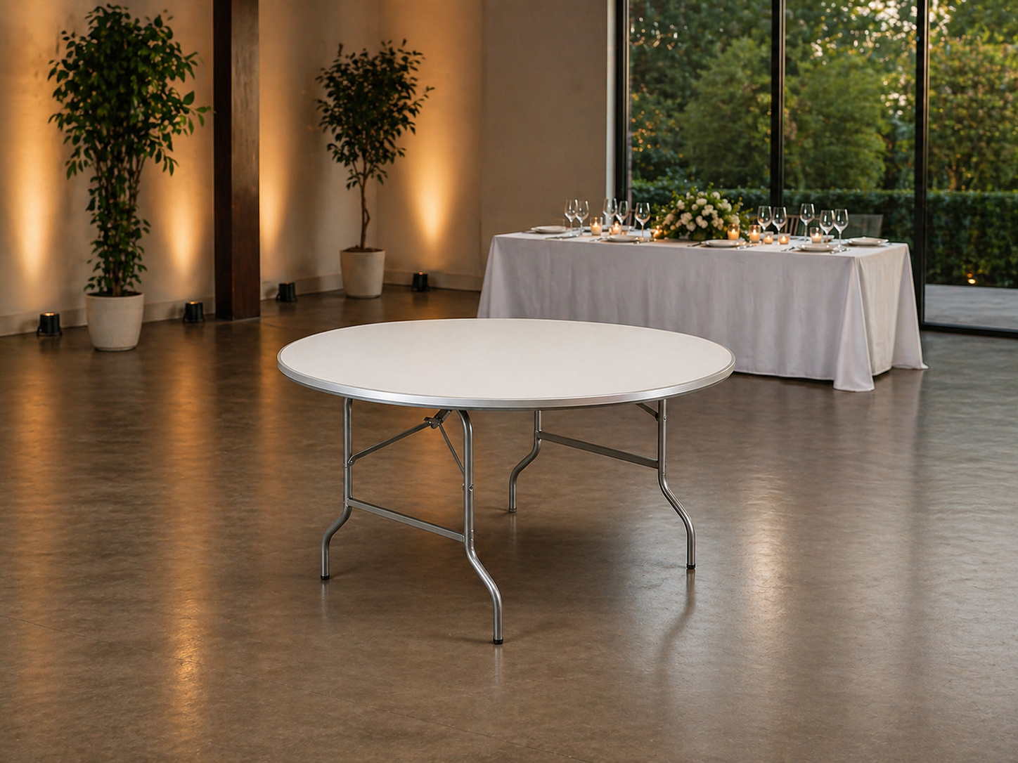 Mesa Redonda Plegable